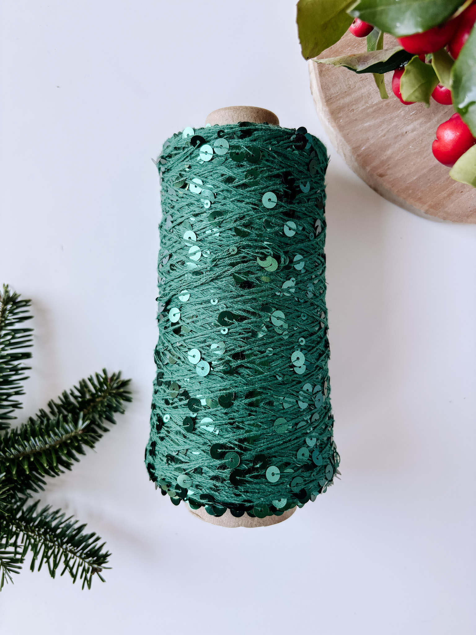 cekiny 200g/zielona butelka - Wolle Halle zdjęcie 1