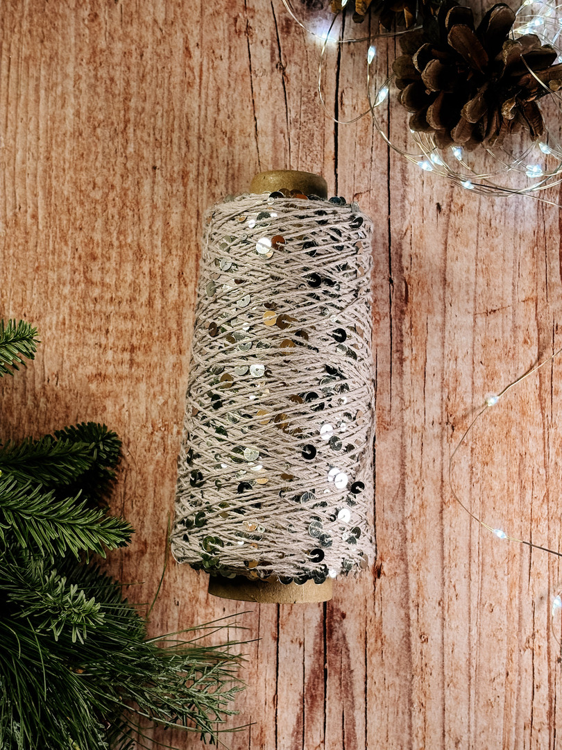 cekiny 200g/szron - Wolle Halle zdjęcie 1