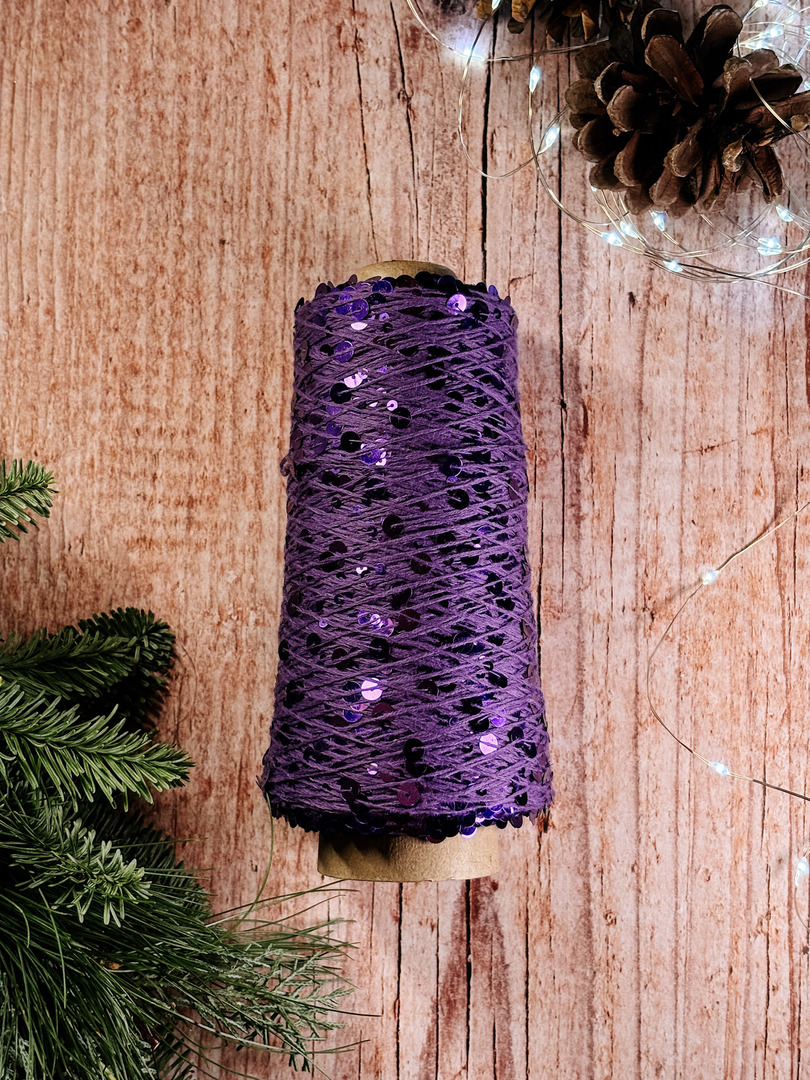 cekiny 200g/glicynia - Wolle Halle zdjęcie 1