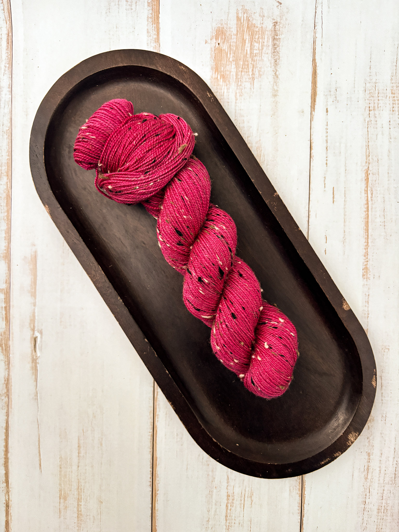 piegowata 100g / malina (nopki brąz/czarny) zdjęcie 1