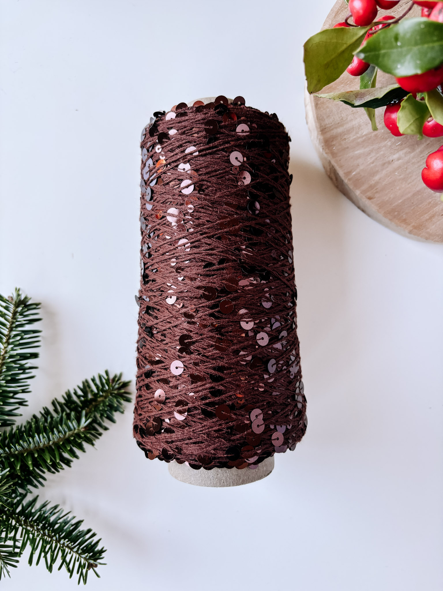 cekiny 200g/espresso - Wolle Halle zdjęcie 1