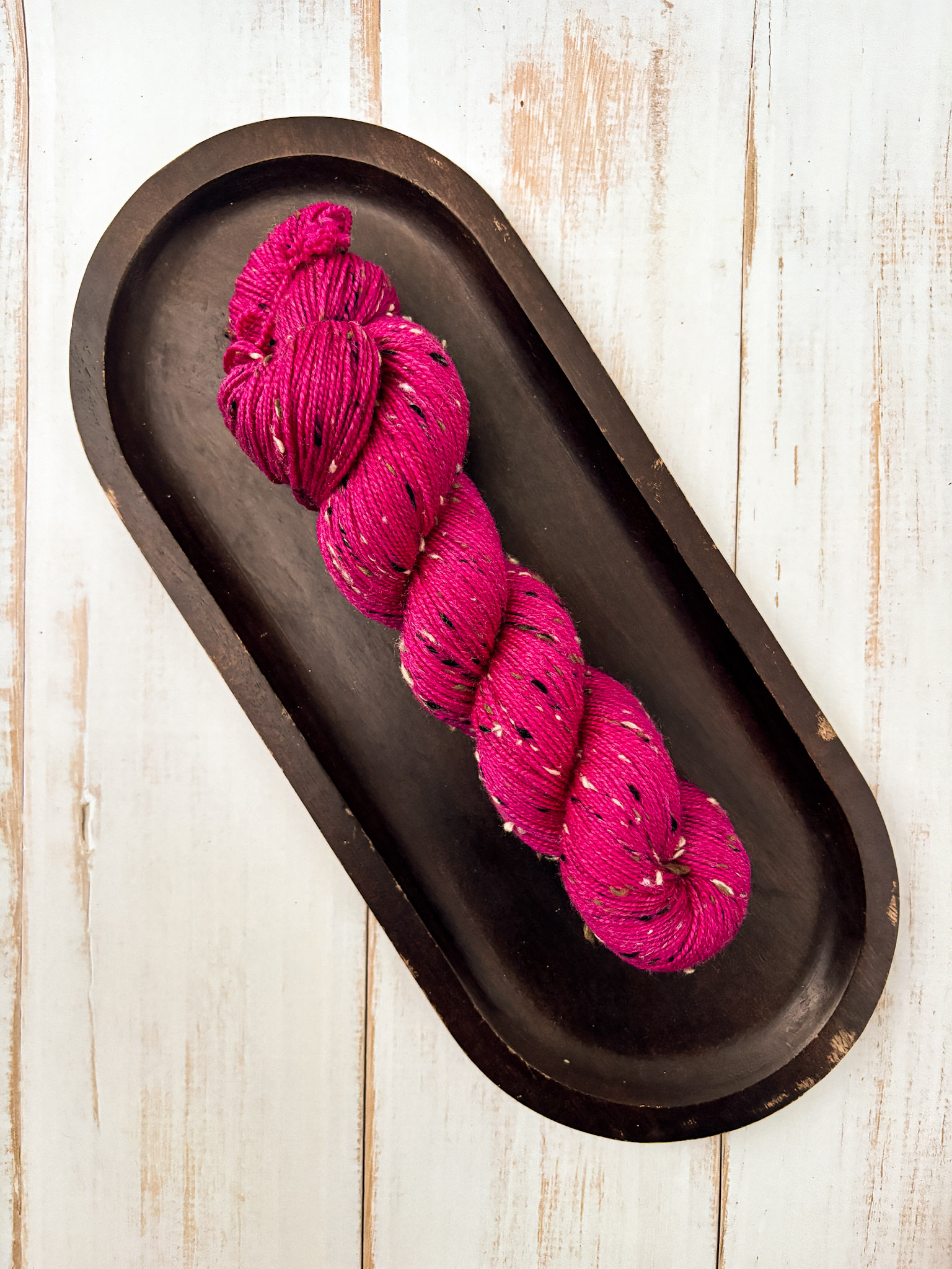 piegowata 100g / magenta (nopki brąz/czarny) zdjęcie 1