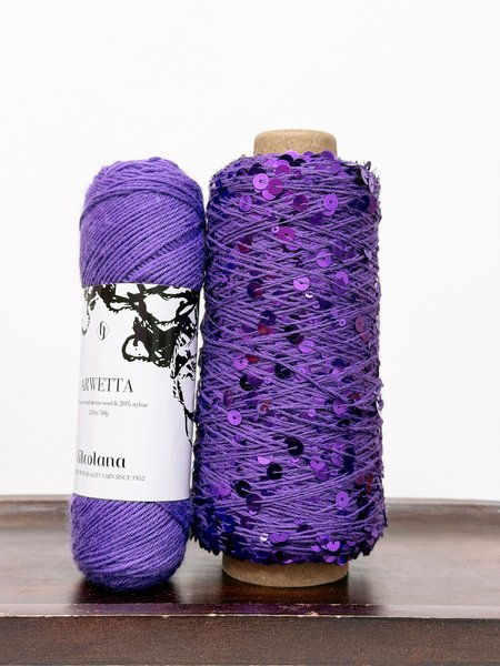 zestaw cekiny glicynia + Arwetta 268